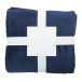 Vantaa dark blue  RPET flannel blanket 
