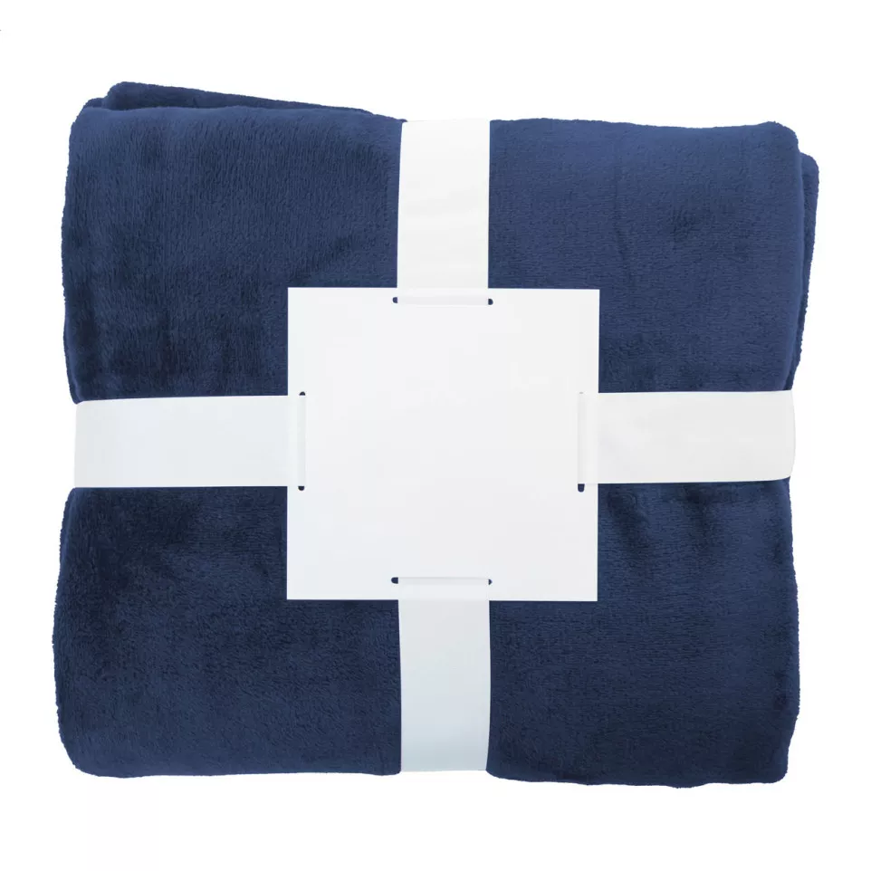 Vantaa dark blue  RPET flannel blanket 