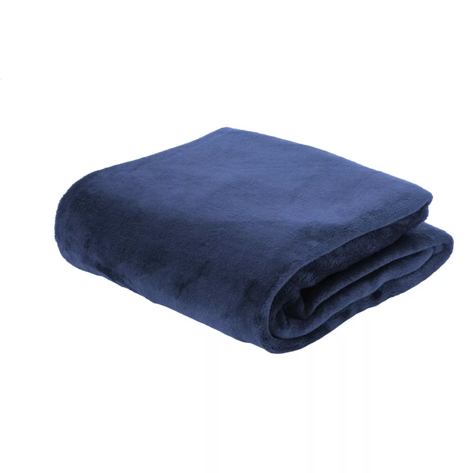 Vantaa dark blue  RPET flannel blanket 