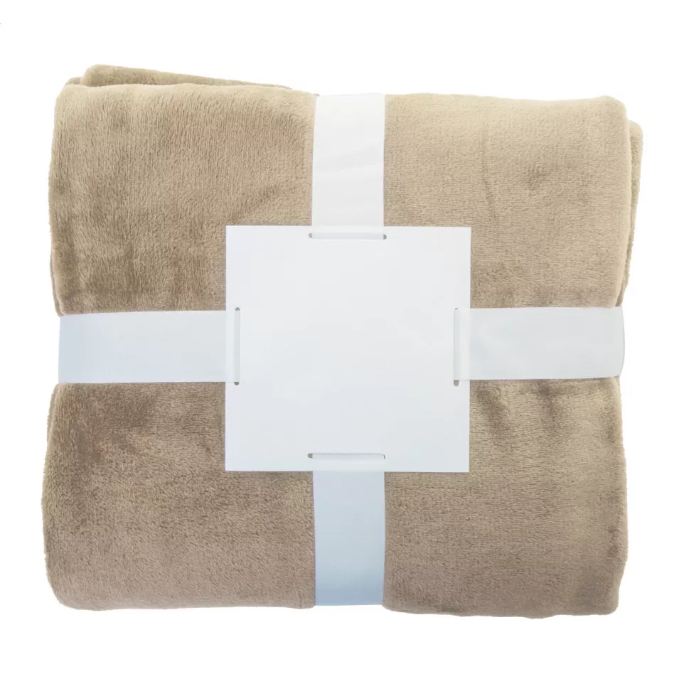 Vantaa beige  RPET flannel blanket 