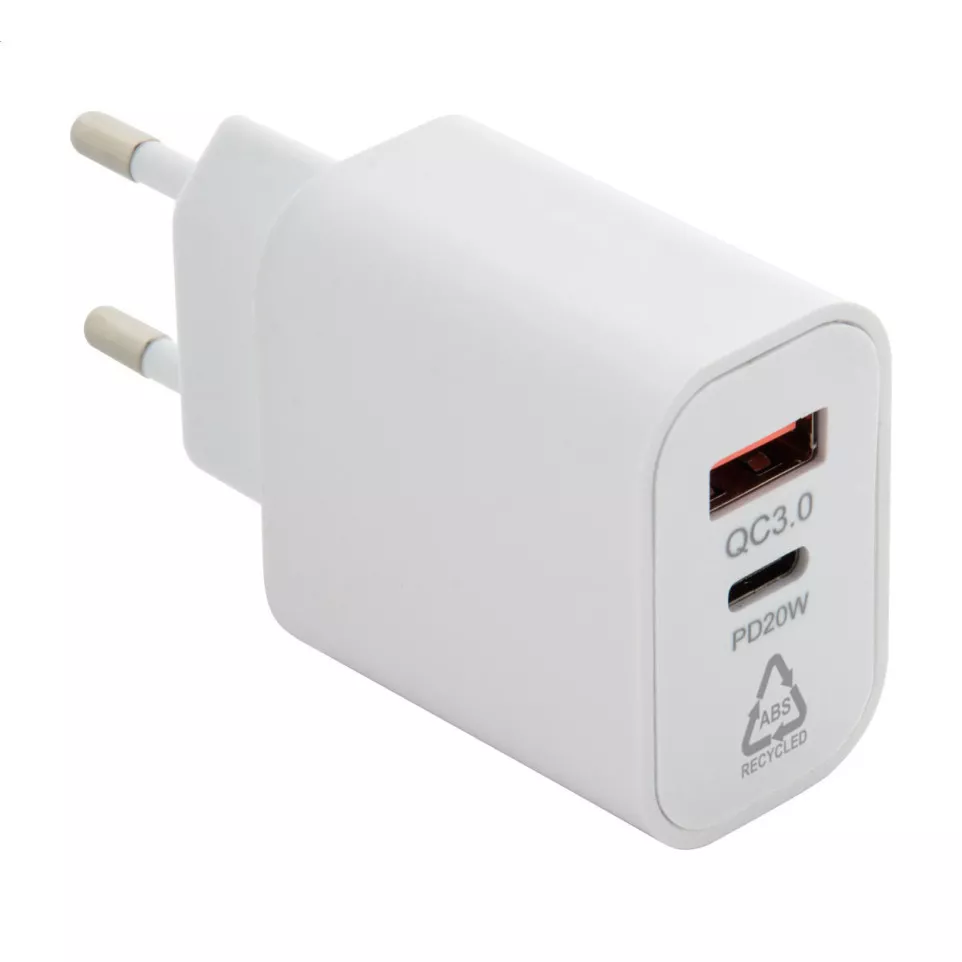 Recharge blanc  Chargeur mural USB RABS 