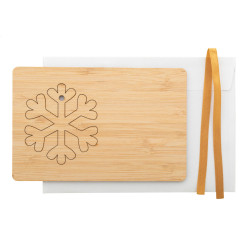 BooCard natuurlijk  Kerstkaart, sneeuwvlok 