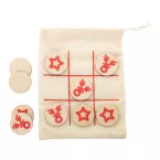 OXO Xmas natural  tic-tac-toe, reindeer & star 