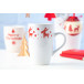 Lempaa white  porcelain Christmas mug 