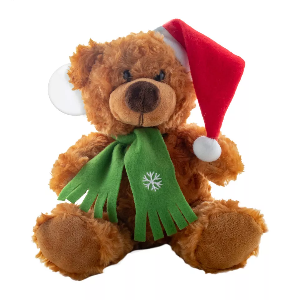 Ursus brown red plush teddy bear 