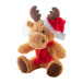 Svalbard brown red plush reindeer 