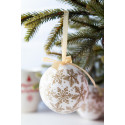 Aspelund gold white Christmas tree ornament 