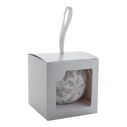 Aspelund argenté blanc Décoration pour sapin de noël 