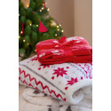 Uppsala red white polar blanket 