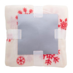 Uppsala wit rood Fleece deken 