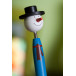 Göte bleu  stylo à bille bonhomme de neige 