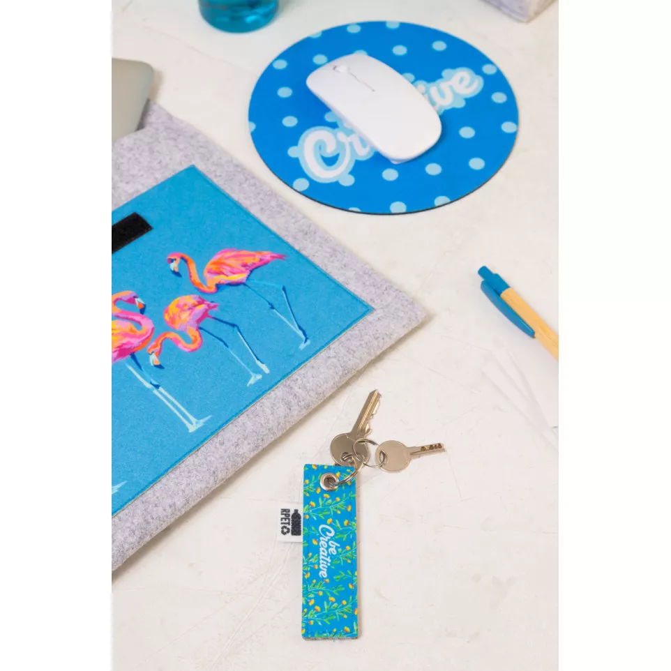 CreaFelt Key A blanc gris porte-clés 