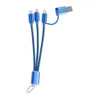 Rashort blue  keyring USB charger cable 