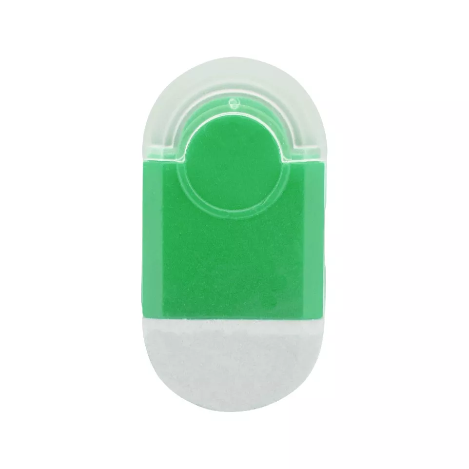 Pencix green white eraser and sharpener 