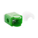 Pencix green white eraser and sharpener 