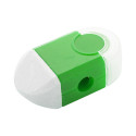 Pencix green white eraser and sharpener 