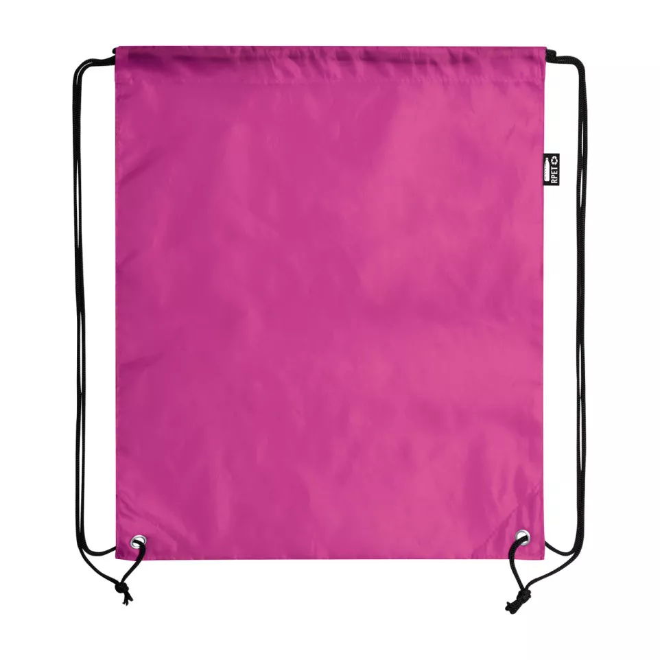 Redraw pink  RPET drawstring bag 