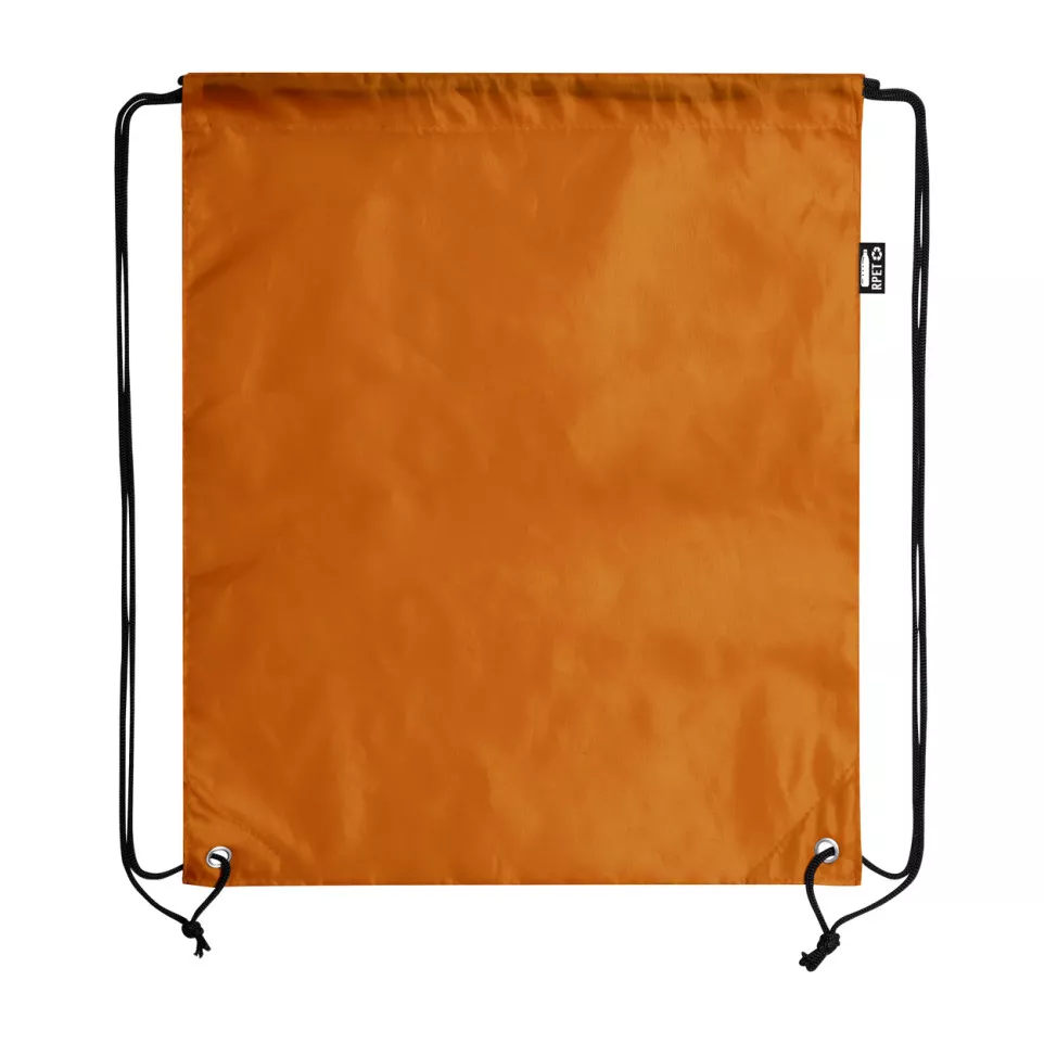 Redraw orange  RPET drawstring bag 