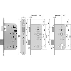 Slot LITTO DIN omkeerbaar...