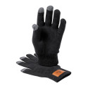 Pashen black  hat and gloves set 