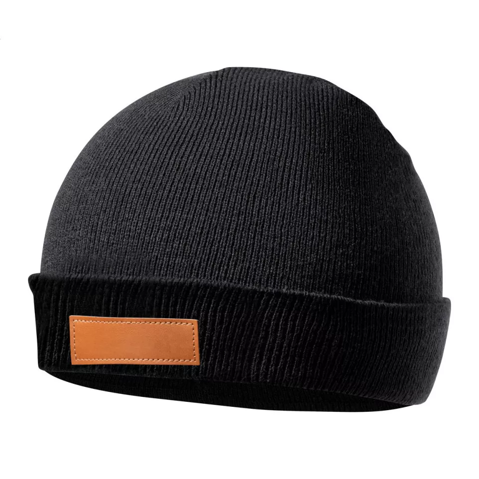 Pashen noir  Set bonnet et gants 