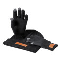 Pashen black  hat and gloves set 