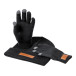 Pashen black  hat and gloves set 