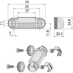 Adjustable Black CISA...
