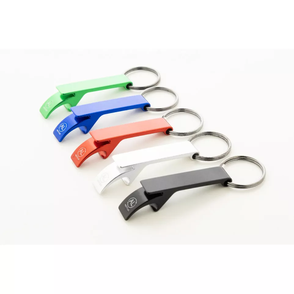 Rallop rood  flesopener sleutelhanger 