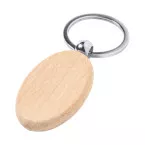 Wokke natural  keyring, oval 