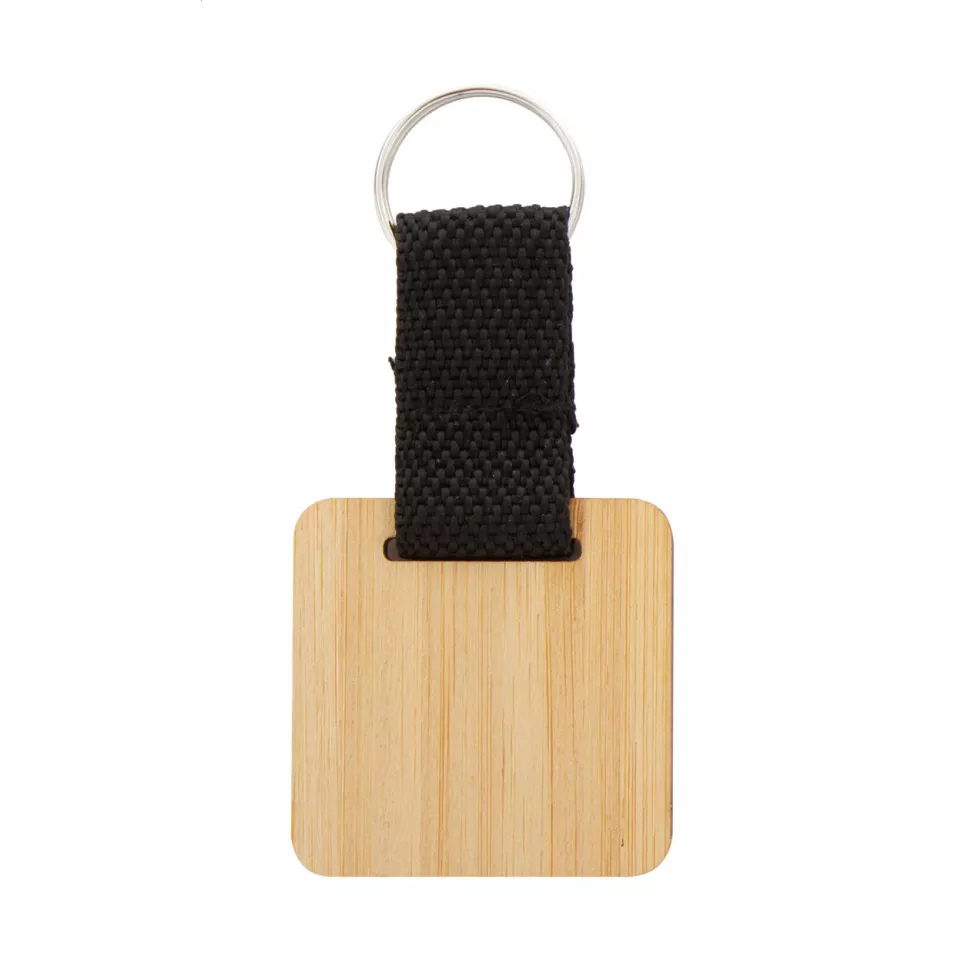Stropp natural black bamboo keyring,...