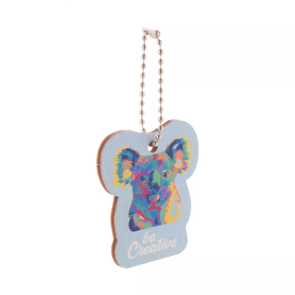 CreaFob Wood natural  custom keyring 