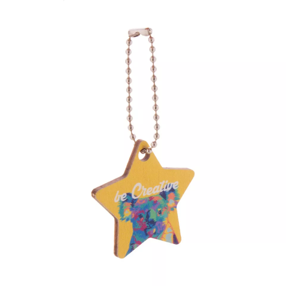 CreaFob Wood natural  custom keyring 