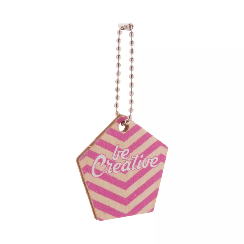 CreaFob Wood natural  custom keyring 