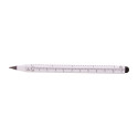 Ruloid silver  inkless pen with ruler 
