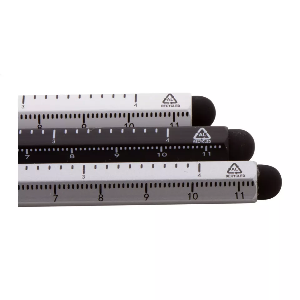Ruloid black  inkless pen with ruler 