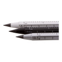 Ruloid black  inkless pen with ruler 