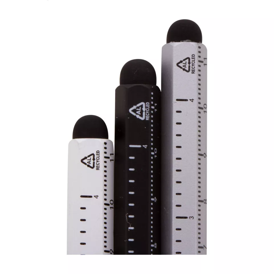 Ruloid black  inkless pen with ruler 