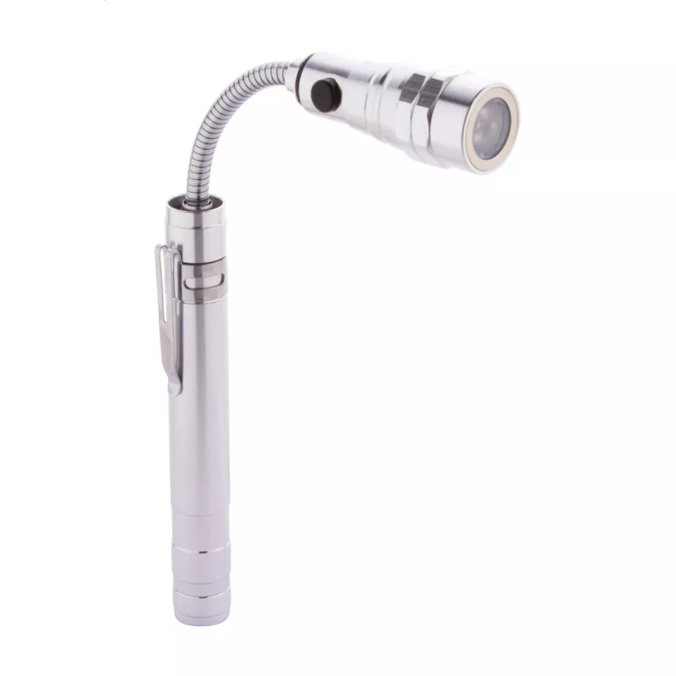 Giraffe zilver  uitschuifbare zaklamp 