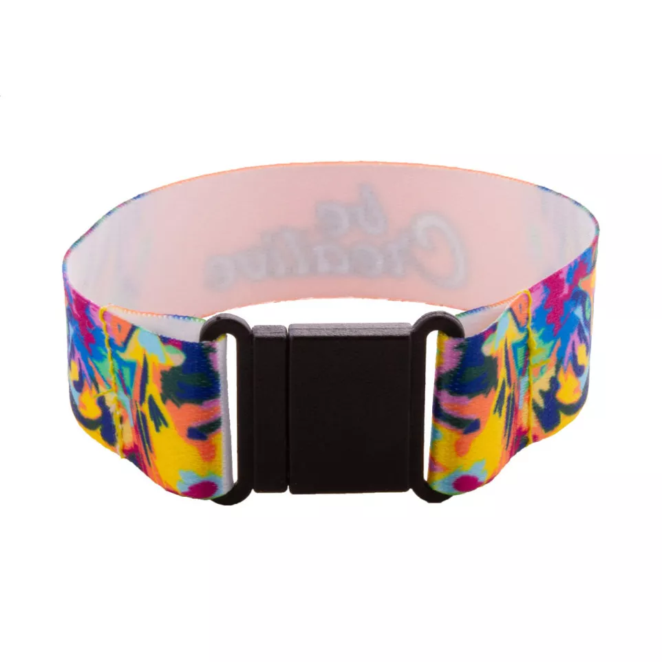 Mojo RPET blanc  bracelet sur mesure 