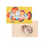 WooBadge natural  custom magnetic badge 