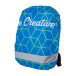 CreaBack Reflect white  custom reflective backpack cover 
