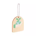 EcoRing natural  keyring, Earth 