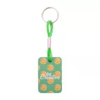 Woody Plus D groen natuurlijk custom made sleutelhanger 