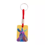 Woody Plus D rood natuurlijk custom made sleutelhanger 