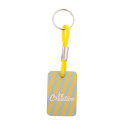Woody Plus D yellow natural custom keyring 