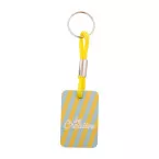 Woody Plus D geel natuurlijk custom made sleutelhanger 