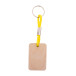 Woody Plus D yellow natural custom keyring 