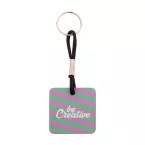 Woody Plus C black natural custom keyring 