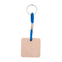 Woody Plus C blue natural custom keyring 